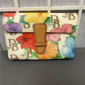 Dooney & Bourke Janine Floral Coated Canvas Wallet Pouch